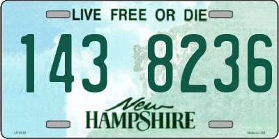 NH license plate 1438236