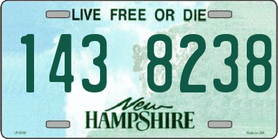 NH license plate 1438238