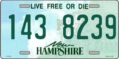 NH license plate 1438239