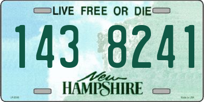 NH license plate 1438241