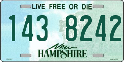 NH license plate 1438242