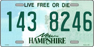 NH license plate 1438246