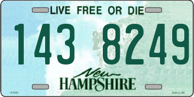 NH license plate 1438249