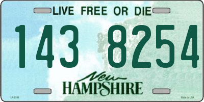 NH license plate 1438254