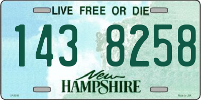 NH license plate 1438258