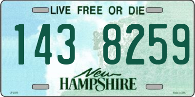 NH license plate 1438259