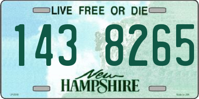 NH license plate 1438265