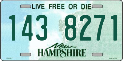NH license plate 1438271