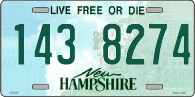 NH license plate 1438274