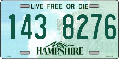 NH license plate 1438276