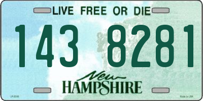 NH license plate 1438281