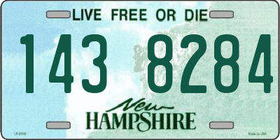 NH license plate 1438284