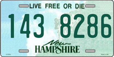 NH license plate 1438286