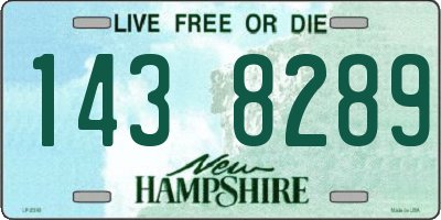 NH license plate 1438289