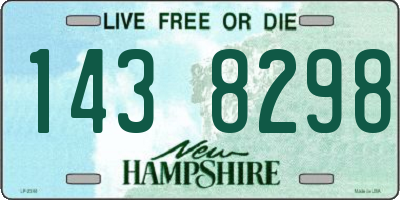 NH license plate 1438298