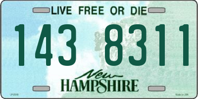 NH license plate 1438311