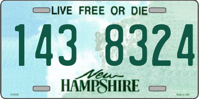 NH license plate 1438324