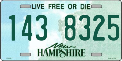 NH license plate 1438325