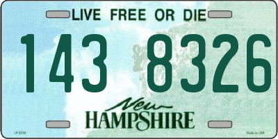 NH license plate 1438326