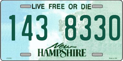 NH license plate 1438330