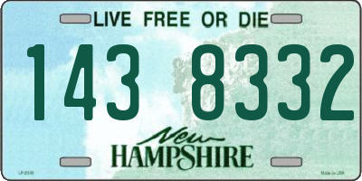 NH license plate 1438332