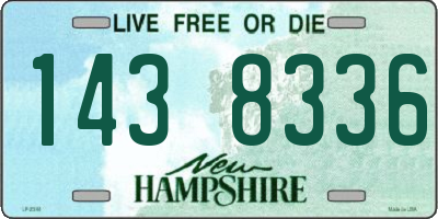 NH license plate 1438336