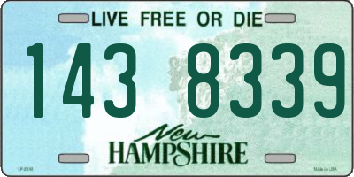 NH license plate 1438339