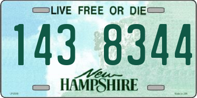 NH license plate 1438344