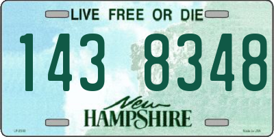 NH license plate 1438348