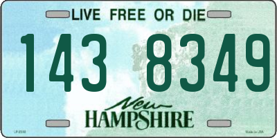 NH license plate 1438349