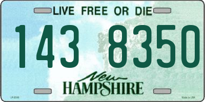 NH license plate 1438350
