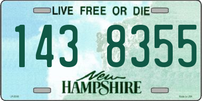 NH license plate 1438355