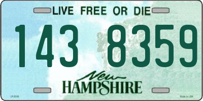 NH license plate 1438359