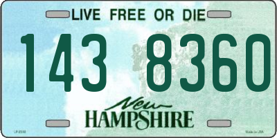 NH license plate 1438360