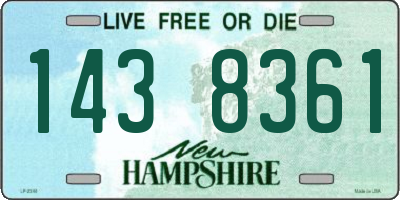 NH license plate 1438361