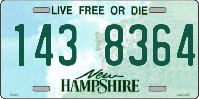 NH license plate 1438364