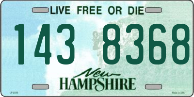 NH license plate 1438368