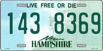 NH license plate 1438369