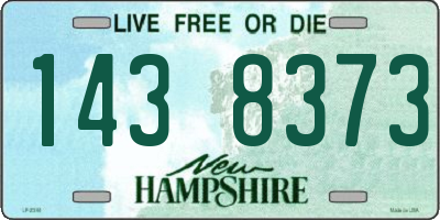 NH license plate 1438373