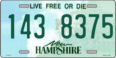 NH license plate 1438375