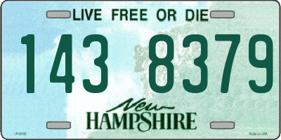 NH license plate 1438379