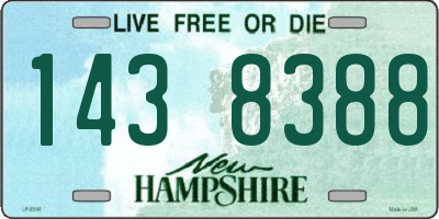NH license plate 1438388