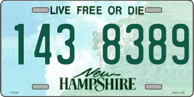 NH license plate 1438389