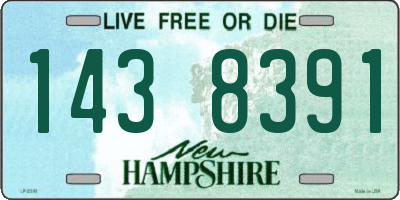 NH license plate 1438391