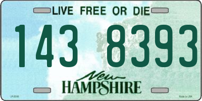 NH license plate 1438393