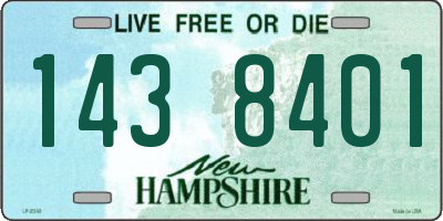 NH license plate 1438401