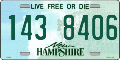 NH license plate 1438406