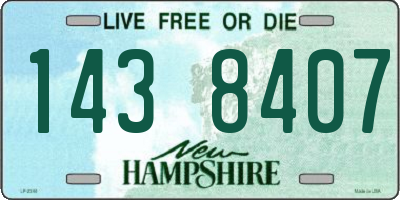 NH license plate 1438407