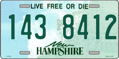 NH license plate 1438412