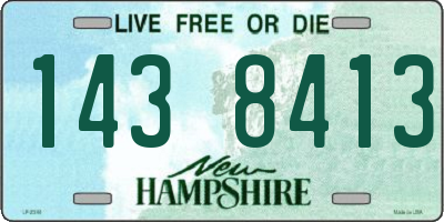 NH license plate 1438413
